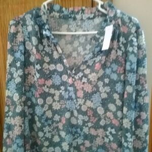Loft long sleeve blouse nwt